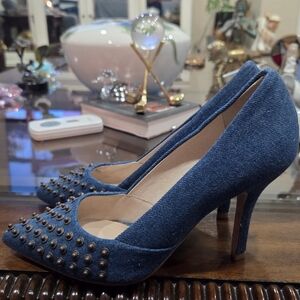 Diesel Blue Studded Heels